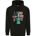 Land of the Free Independence Day 4th of July Childrens Kids Hoodie Black