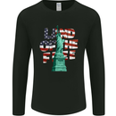 Land of the Free Independence Day 4th of July Mens Long Sleeve T-Shirt Black