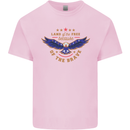 Land of the Free USA Veteran Independence Day Kids T-Shirt Childrens Light Pink