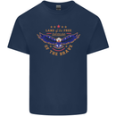 Land of the Free USA Veteran Independence Day Kids T-Shirt Childrens Navy Blue