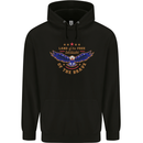Land of the Free USA Veteran Independence Day Mens 80% Cotton Hoodie Black