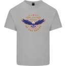 Land of the Free USA Veteran Independence Day Mens Cotton T-Shirt Tee Top Sports Grey