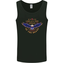 Land of the Free USA Veteran Independence Day Mens Vest Tank Top Black