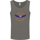 Land of the Free USA Veteran Independence Day Mens Vest Tank Top Charcoal