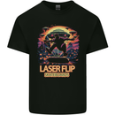 Laserflip Skateboards Skateboarder UFO Alien Kids T-Shirt Childrens Black