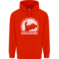 Lawn Ranger Funny Gardening Gardener Childrens Kids Hoodie Bright Red