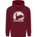 Lawn Ranger Funny Gardening Gardener Childrens Kids Hoodie Maroon