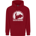 Lawn Ranger Funny Gardening Gardener Childrens Kids Hoodie Red