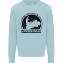 Lawn Ranger Funny Gardening Gardener Grass Kids Sweatshirt Jumper Light Blue
