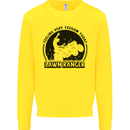 Lawn Ranger Funny Gardening Gardener Grass Kids Sweatshirt Jumper Yellow