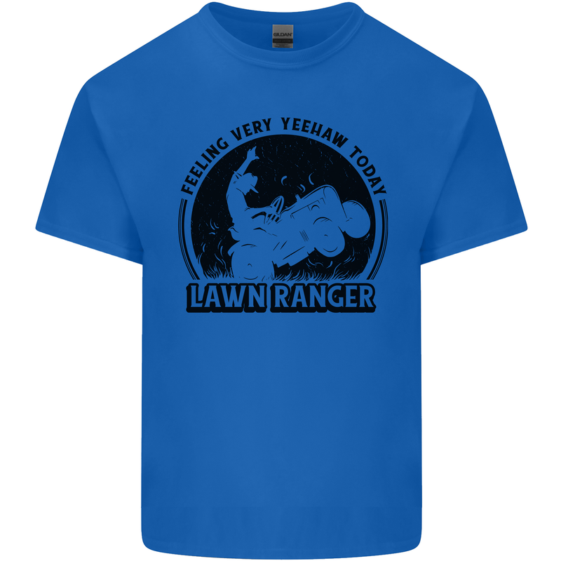 Lawn Ranger Funny Gardening Gardener Grass Kids T-Shirt Childrens Royal Blue
