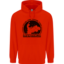 Lawn Ranger Funny Gardening Gardener Grass Mens 80% Cotton Hoodie Bright Red