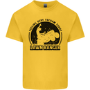 Lawn Ranger Funny Gardening Gardener Grass Mens Cotton T-Shirt Tee Top Yellow