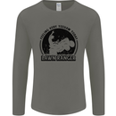 Lawn Ranger Funny Gardening Gardener Grass Mens Long Sleeve T-Shirt Charcoal