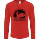 Lawn Ranger Funny Gardening Gardener Grass Mens Long Sleeve T-Shirt Red