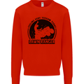 Lawn Ranger Funny Gardening Gardener Grass Mens Sweatshirt Jumper Bright Red