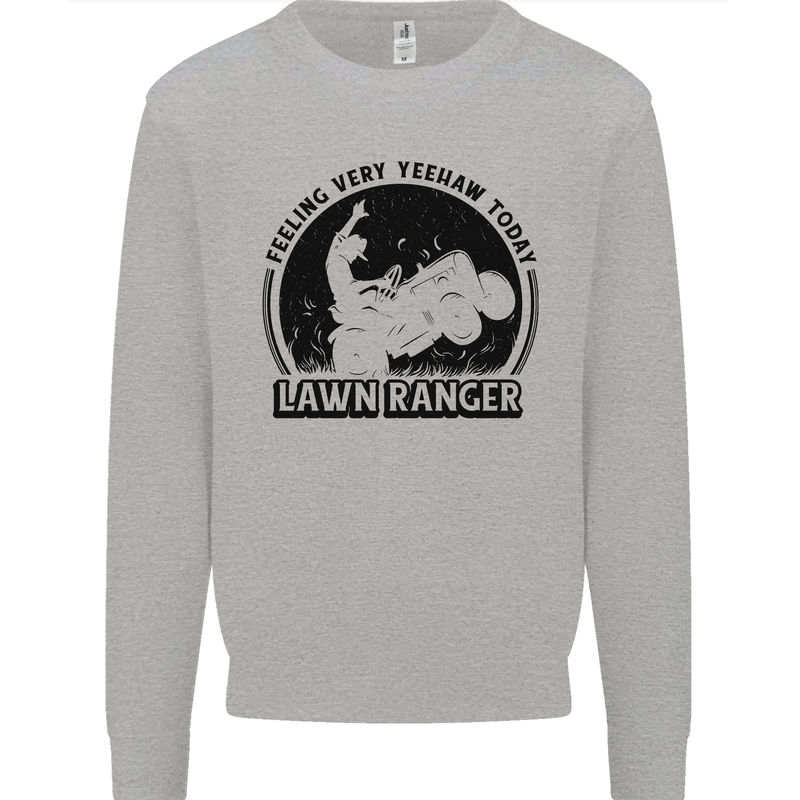 Lawn Ranger Funny Gardening Gardener Grass Mens Sweatshirt Jumper Sports Grey