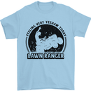 Lawn Ranger Funny Gardening Gardener Grass Mens T-Shirt 100% Cotton Light Blue