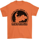 Lawn Ranger Funny Gardening Gardener Grass Mens T-Shirt 100% Cotton Orange