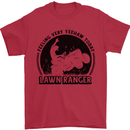 Lawn Ranger Funny Gardening Gardener Grass Mens T-Shirt 100% Cotton Red