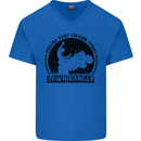 Lawn Ranger Funny Gardening Gardener Grass Mens V-Neck Cotton T-Shirt Royal Blue
