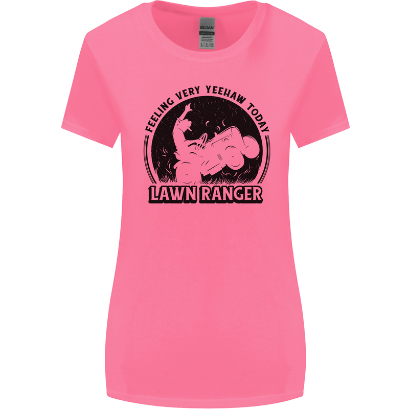 Lawn Ranger Funny Gardening Gardener Grass Womens Wider Cut T-Shirt Azalea