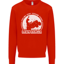Lawn Ranger Funny Gardening Gardener Kids Sweatshirt Jumper Bright Red