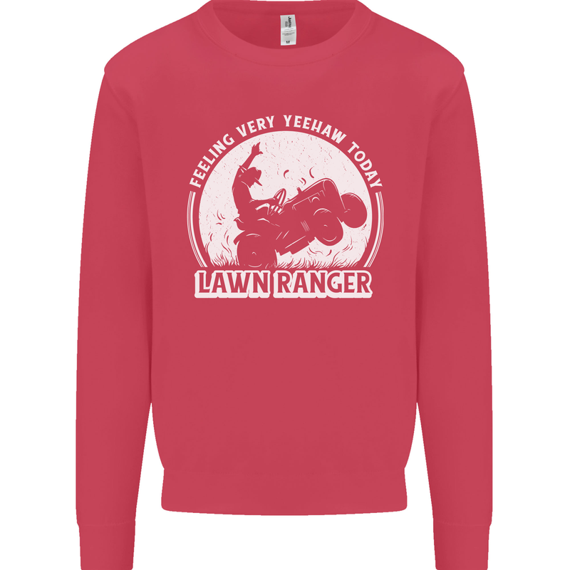 Lawn Ranger Funny Gardening Gardener Kids Sweatshirt Jumper Heliconia