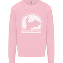 Lawn Ranger Funny Gardening Gardener Kids Sweatshirt Jumper Light Pink