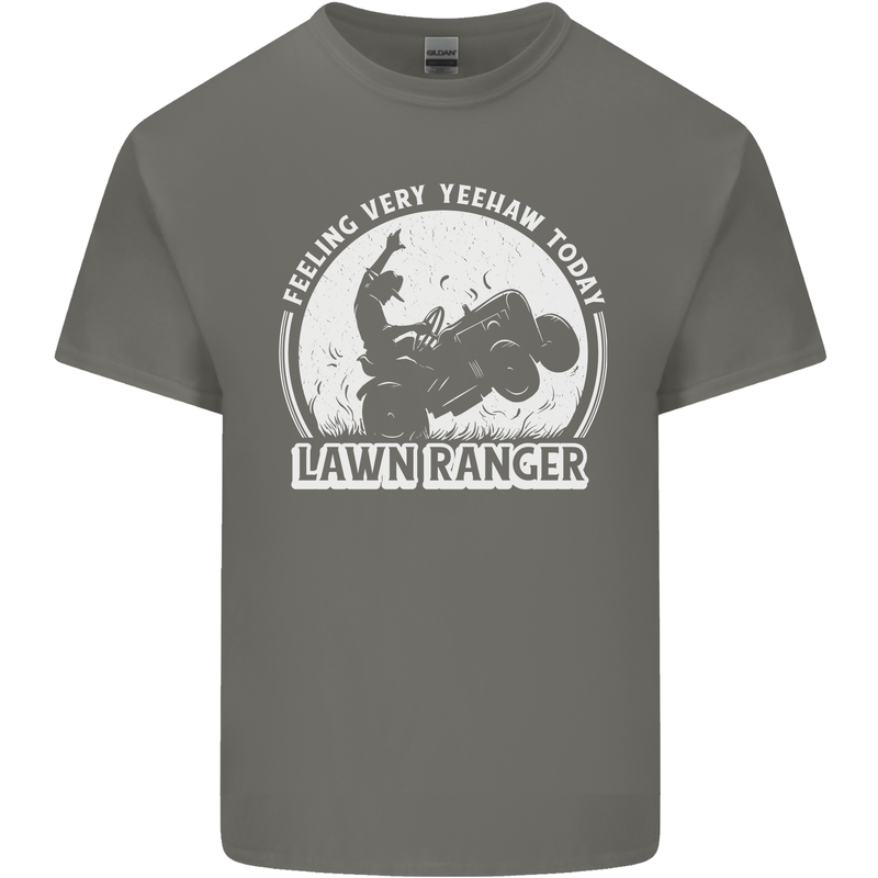 Lawn Ranger Funny Gardening Gardener Kids T-Shirt Childrens Charcoal
