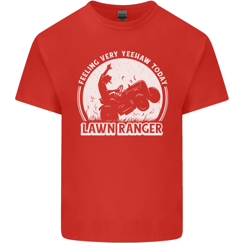 Lawn Ranger Funny Gardening Gardener Kids T-Shirt Childrens Red