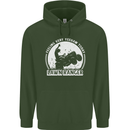 Lawn Ranger Funny Gardening Gardener Mens 80% Cotton Hoodie Forest Green