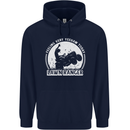 Lawn Ranger Funny Gardening Gardener Mens 80% Cotton Hoodie Navy Blue