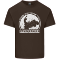 Lawn Ranger Funny Gardening Gardener Mens Cotton T-Shirt Tee Top Dark Chocolate