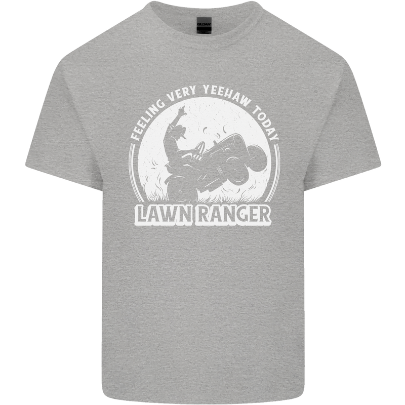Lawn Ranger Funny Gardening Gardener Mens Cotton T-Shirt Tee Top Sports Grey