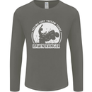Lawn Ranger Funny Gardening Gardener Mens Long Sleeve T-Shirt Charcoal