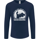 Lawn Ranger Funny Gardening Gardener Mens Long Sleeve T-Shirt Navy Blue