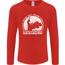 Lawn Ranger Funny Gardening Gardener Mens Long Sleeve T-Shirt Red