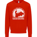Lawn Ranger Funny Gardening Gardener Mens Sweatshirt Jumper Bright Red