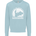 Lawn Ranger Funny Gardening Gardener Mens Sweatshirt Jumper Light Blue