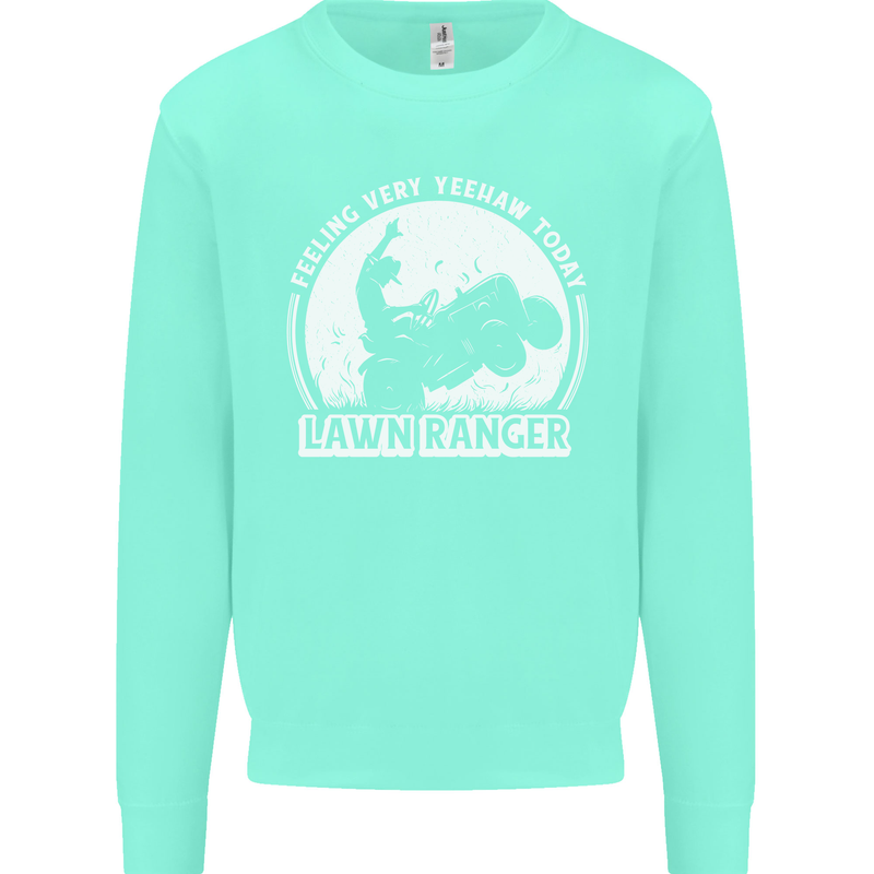 Lawn Ranger Funny Gardening Gardener Mens Sweatshirt Jumper Peppermint