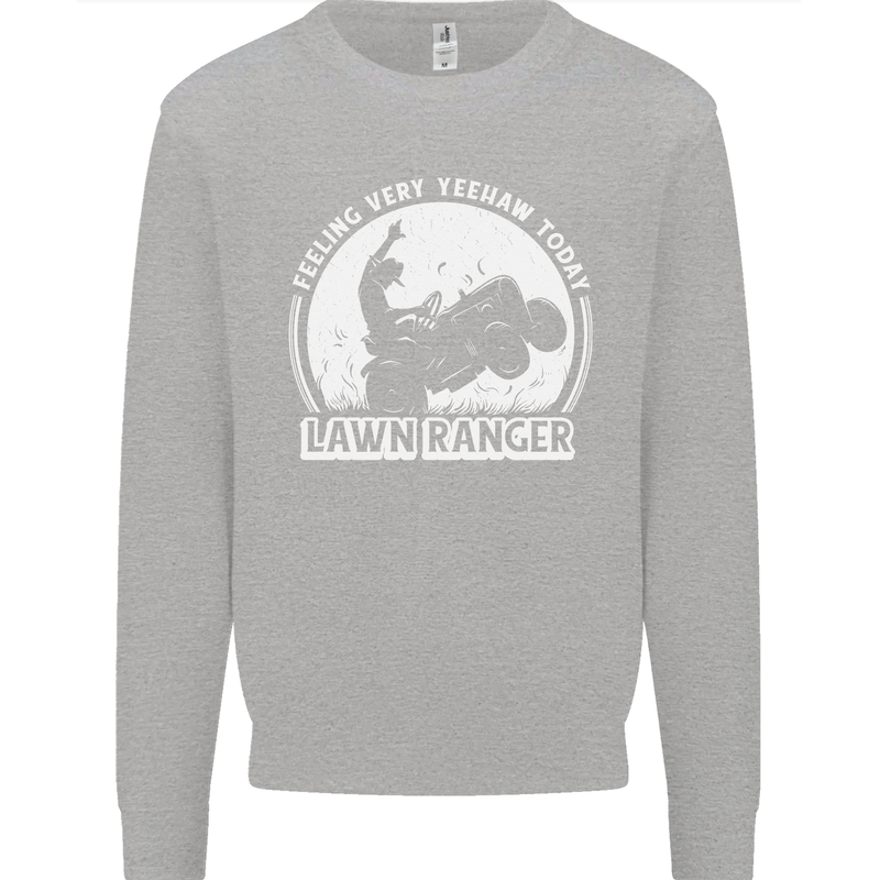 Lawn Ranger Funny Gardening Gardener Mens Sweatshirt Jumper Sports Grey
