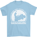 Lawn Ranger Funny Gardening Gardener Mens T-Shirt 100% Cotton Light Blue
