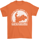 Lawn Ranger Funny Gardening Gardener Mens T-Shirt 100% Cotton Orange