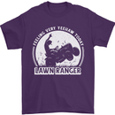 Lawn Ranger Funny Gardening Gardener Mens T-Shirt 100% Cotton Purple