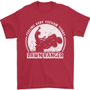 Lawn Ranger Funny Gardening Gardener Mens T-Shirt 100% Cotton Red