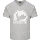 Lawn Ranger Funny Gardening Gardener Mens V-Neck Cotton T-Shirt Sports Grey