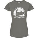 Lawn Ranger Funny Gardening Gardener Womens Petite Cut T-Shirt Charcoal