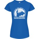 Lawn Ranger Funny Gardening Gardener Womens Petite Cut T-Shirt Royal Blue