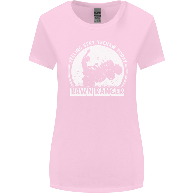 Lawn Ranger Funny Gardening Gardener Womens Wider Cut T-Shirt Light Pink